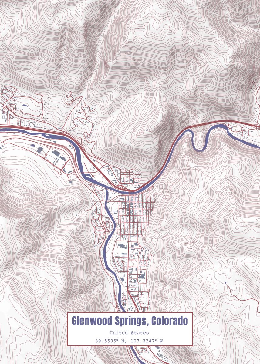 Glenwood Springs CO Flag Poster By Outward Cartography Displate   B709da82e97f6a776e800effcffcd22b 142895344a8dd095986e08b7bcdd6c73 