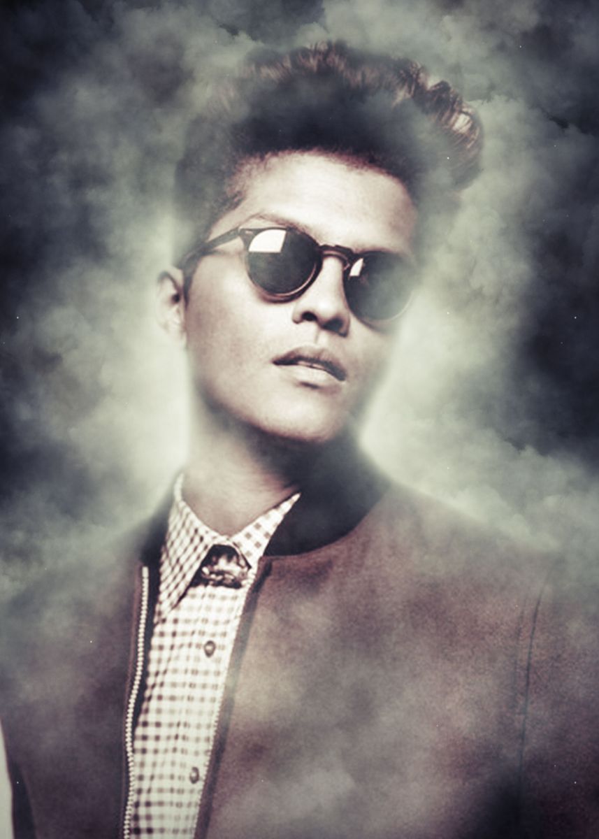 Bruno Mars Poster By Sa Ke Displate