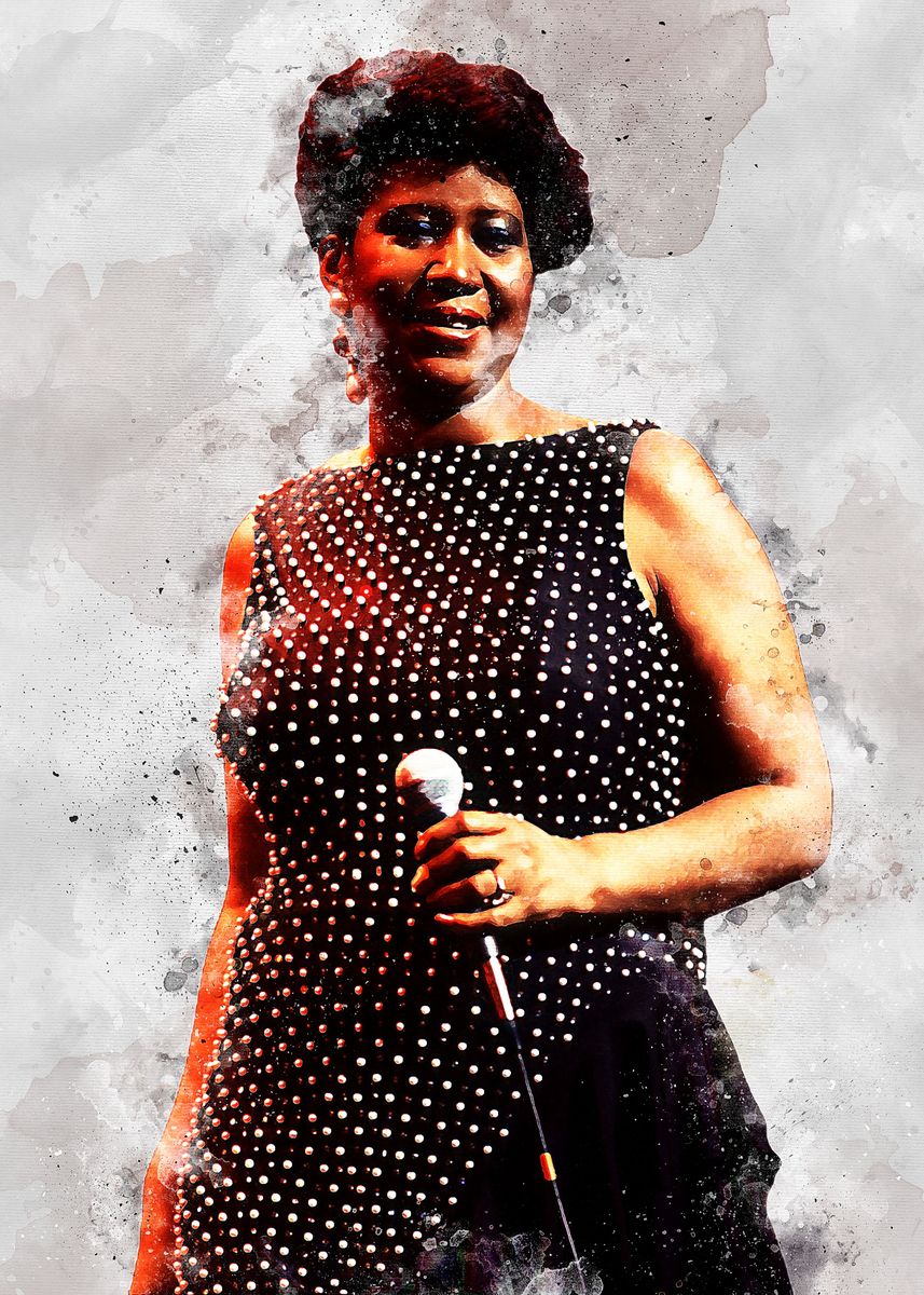 'Aretha Franklin' Poster by Pierre Yeldell | Displate