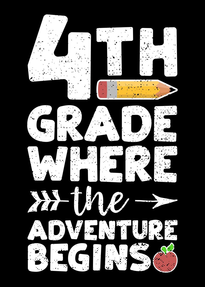 '4th Grade Where The Advent' Poster, picture, metal print, paint by ...