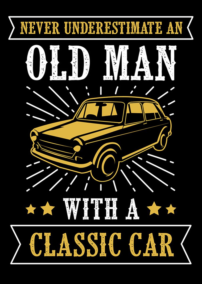 'Classic Car Quotes' Poster by Max Ronn Displate