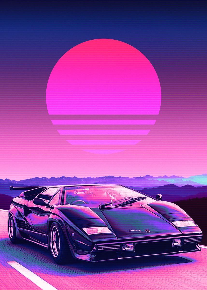 COUNTACH CAR' Poster by Exhozt | Displate