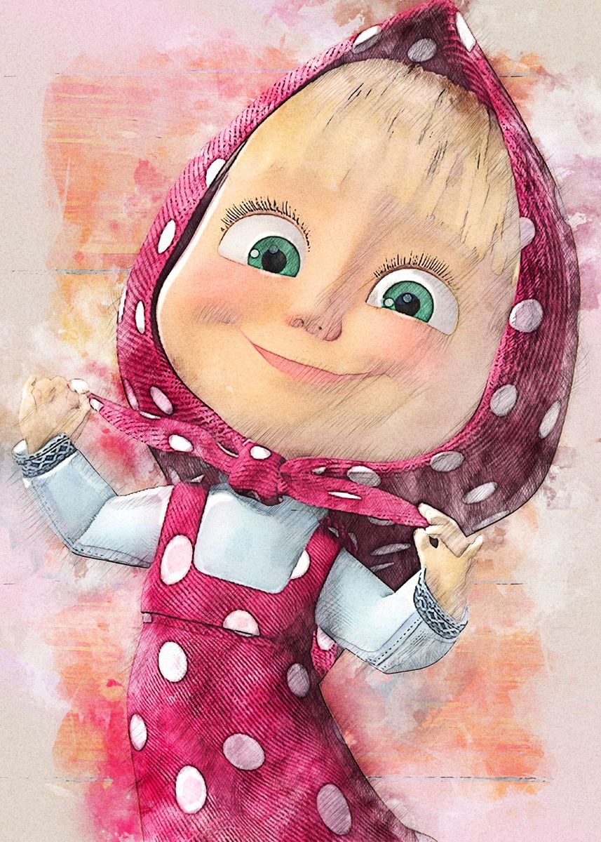 Masha And The Bear Poster By Diego Fernando Displate 