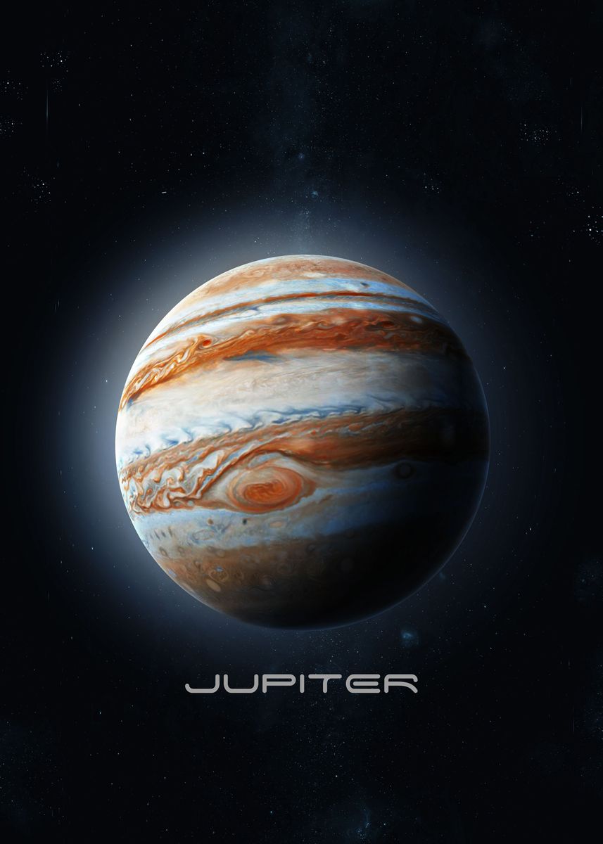 'Jupiter' Poster, picture, metal print, paint by SAYAS | Displate