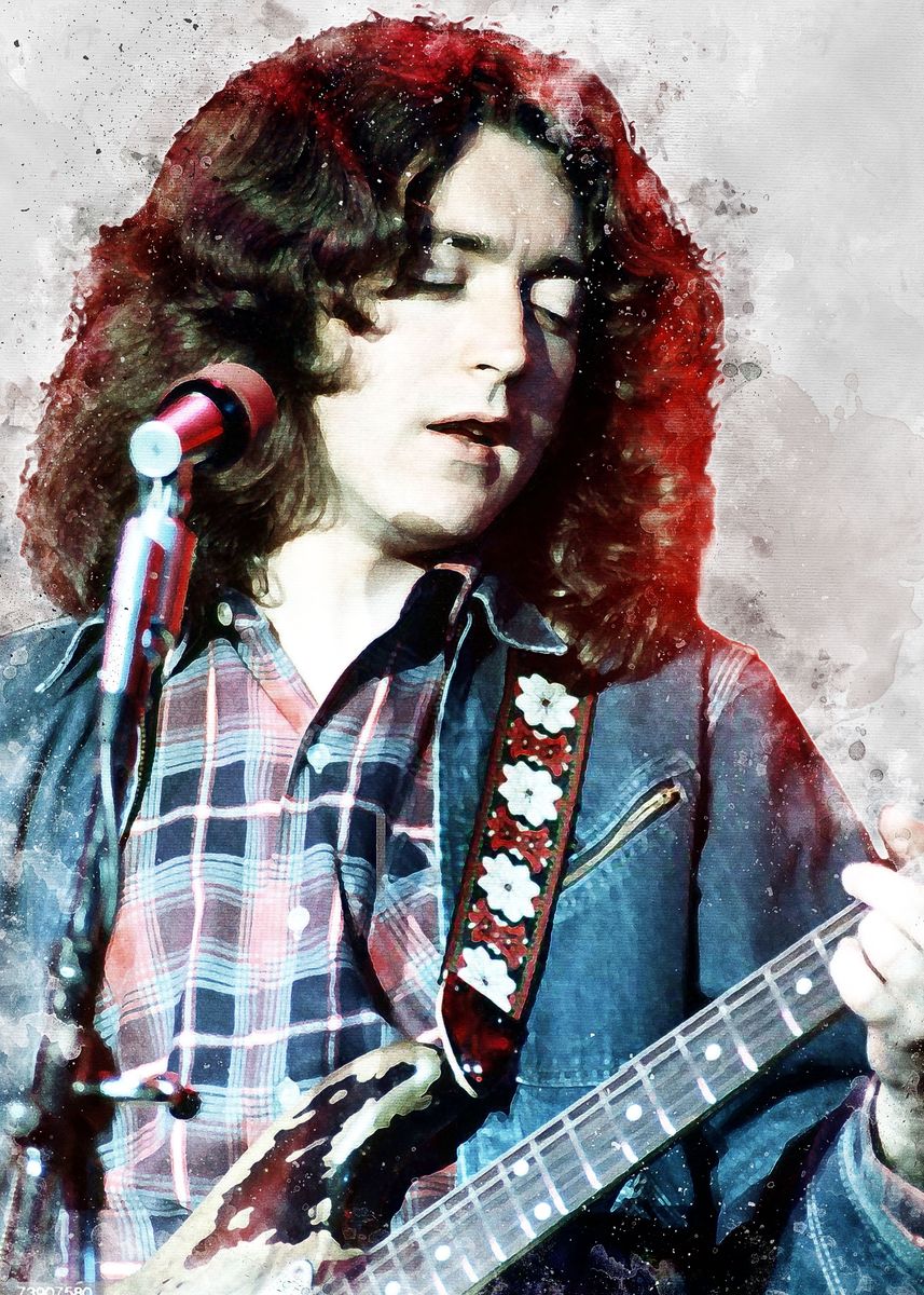 'Rory Gallagher' Poster, picture, metal print, paint by Pierre Yeldell ...