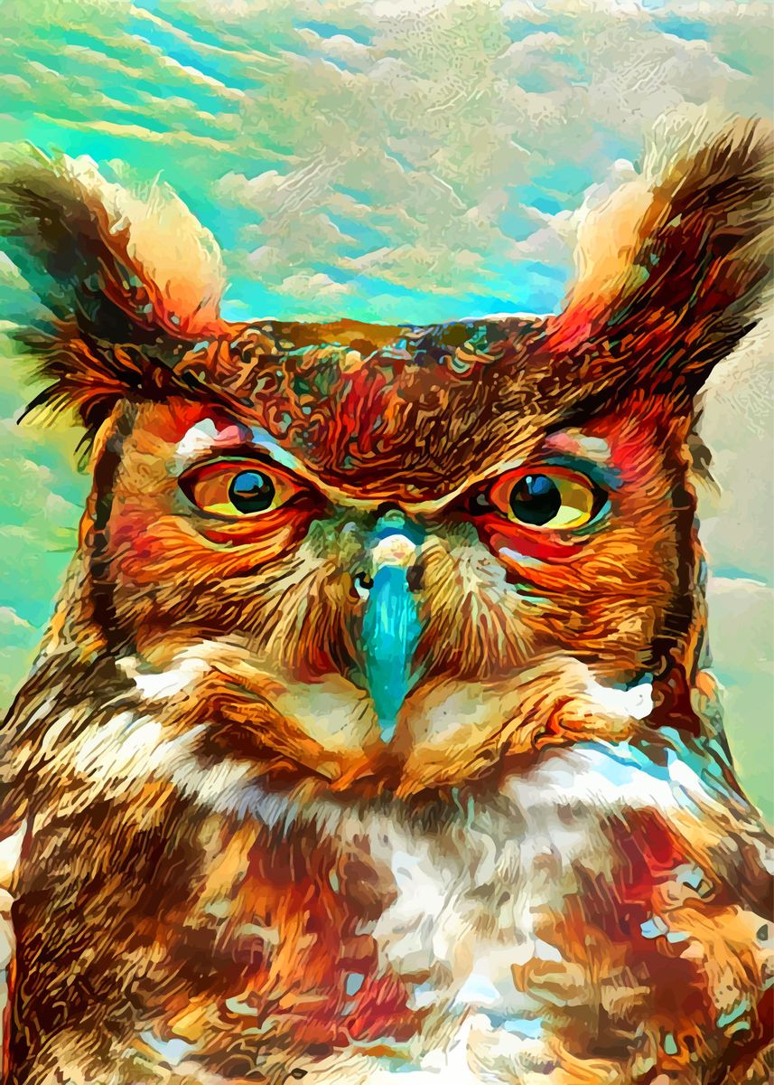 'Wise like an Owl' Poster by Geny Apol | Displate