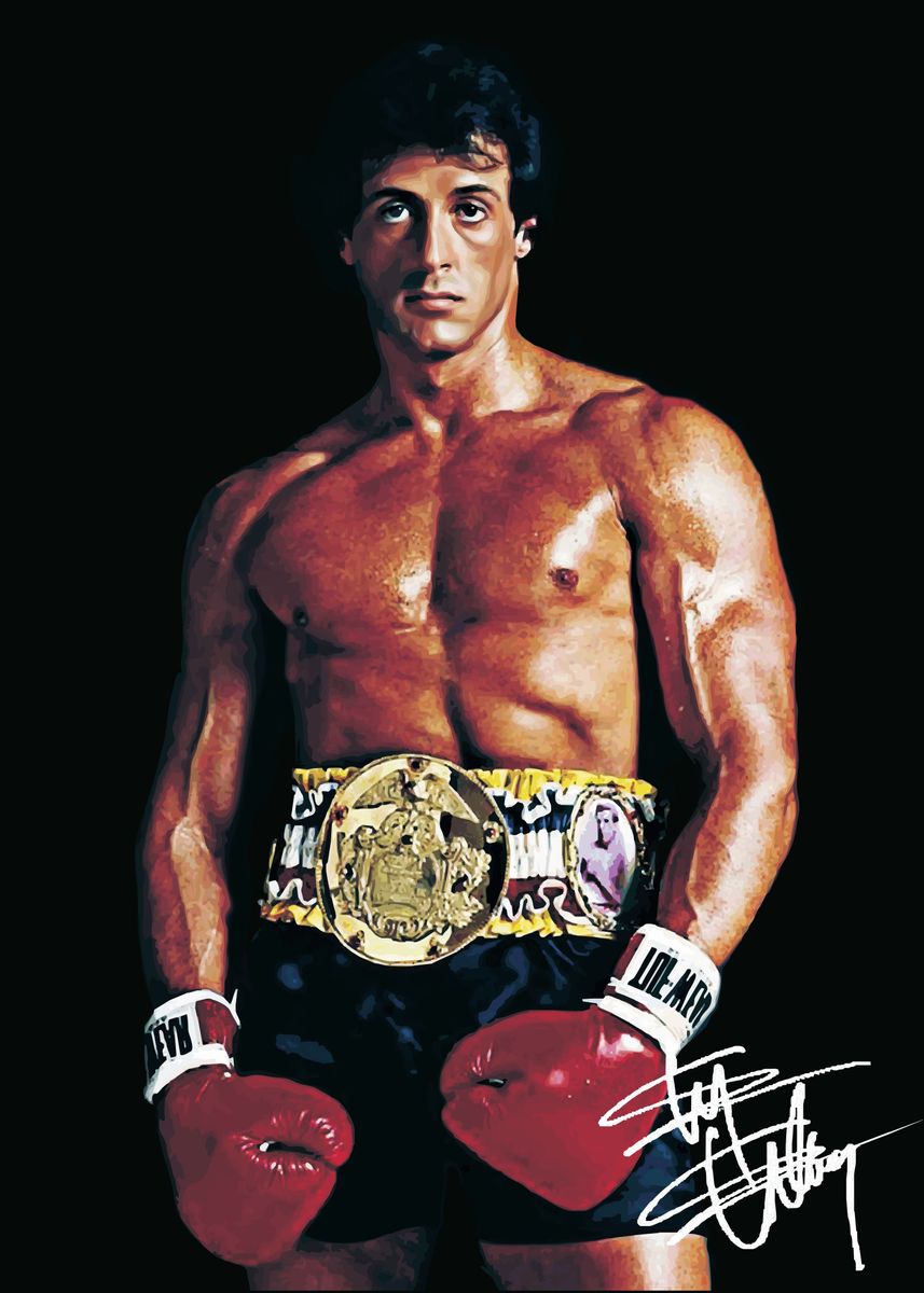 'Sylvester Stallone' Poster, picture, metal print, paint by Bintang ...