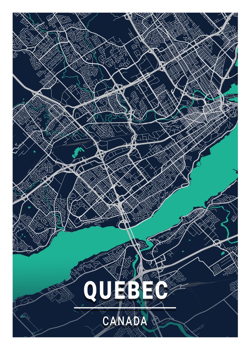 Quebec Blue Dark City Map Poster By Tien Stencil Displate C202785303a865850bcec2405e32f888 A3c73134224e22e2806c915d8a751650 