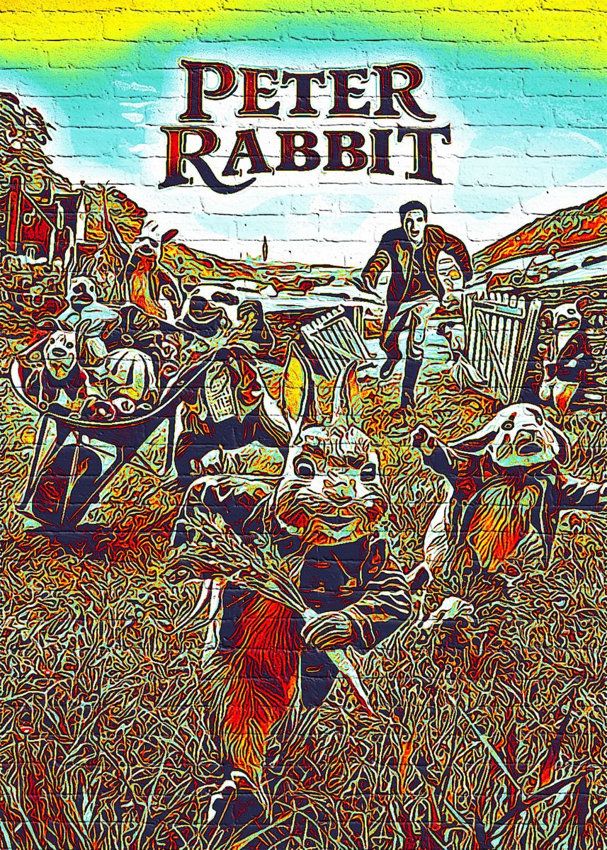 'Peter Rabbit 1' Poster by Zain Brookes | Displate