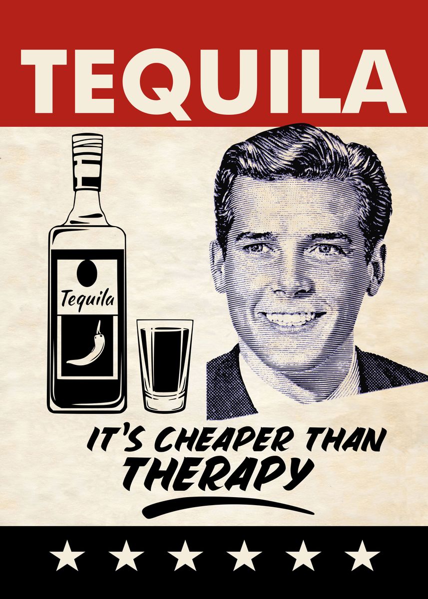 TEQUILA THERAPY Poster Atomic Chinook | Displate
