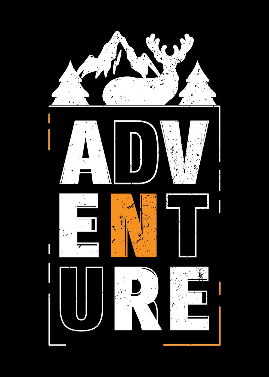 'Adventures' Poster, picture, metal print, paint by ShirTom | Displate