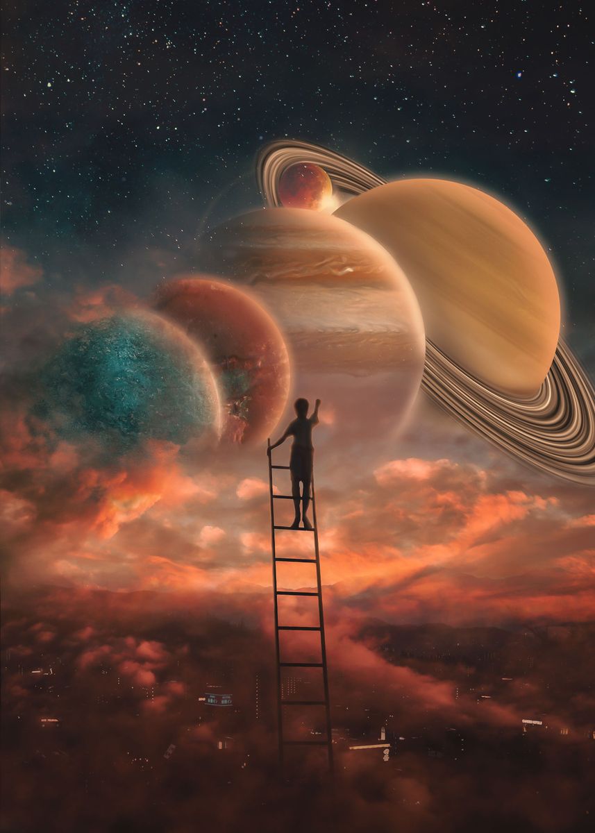 'HOPE' Poster, picture, metal print, paint by Kindred Pixels | Displate