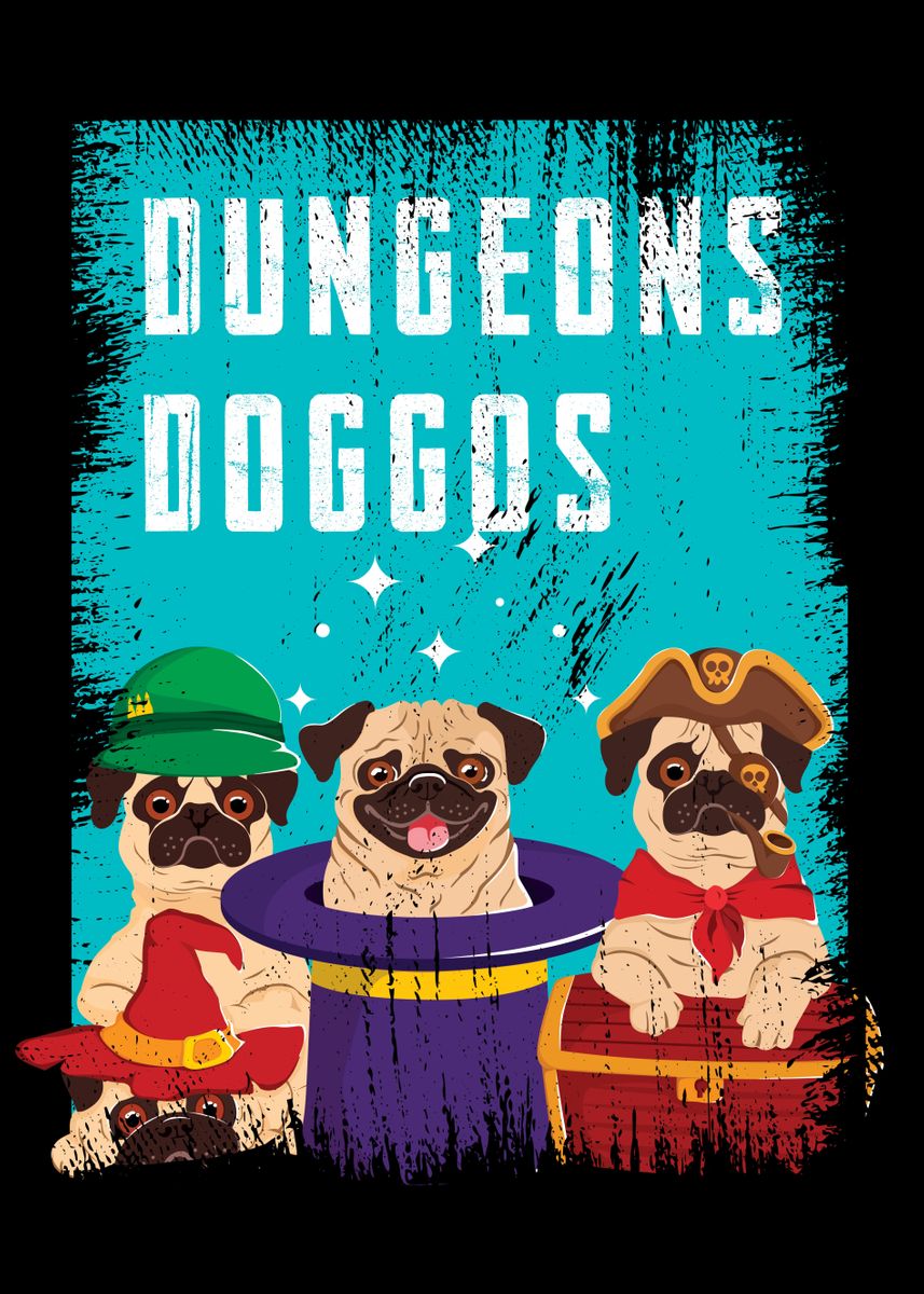 'Dungeon Dogs' Poster by ShirTom | Displate