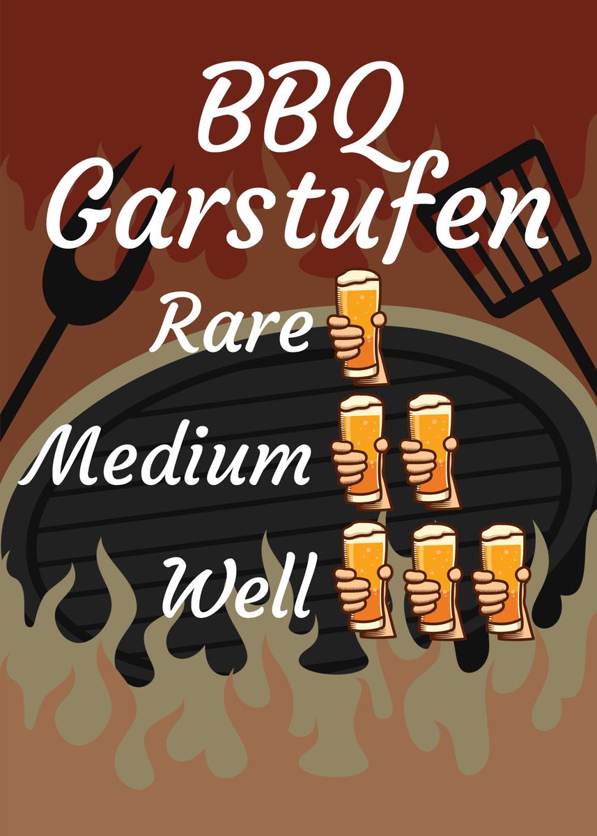 Bbq Garstufen Poster By Maxdesign Displate