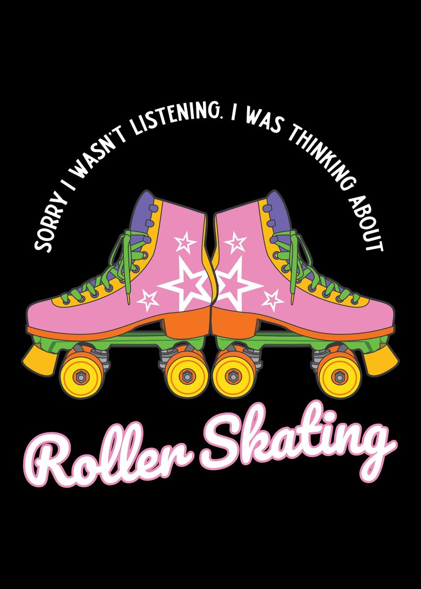 'not listen Retro Rollers' Poster by Riffize Displate