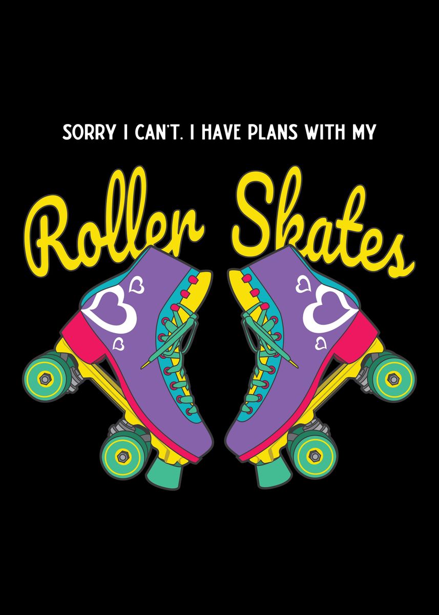 'Have Plans Retro Rollers' Poster by Riffize Displate