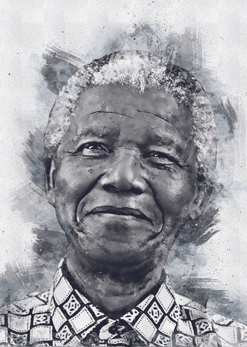 'Nelson Mandela' Poster, picture, metal print, paint by tobirama senju ...