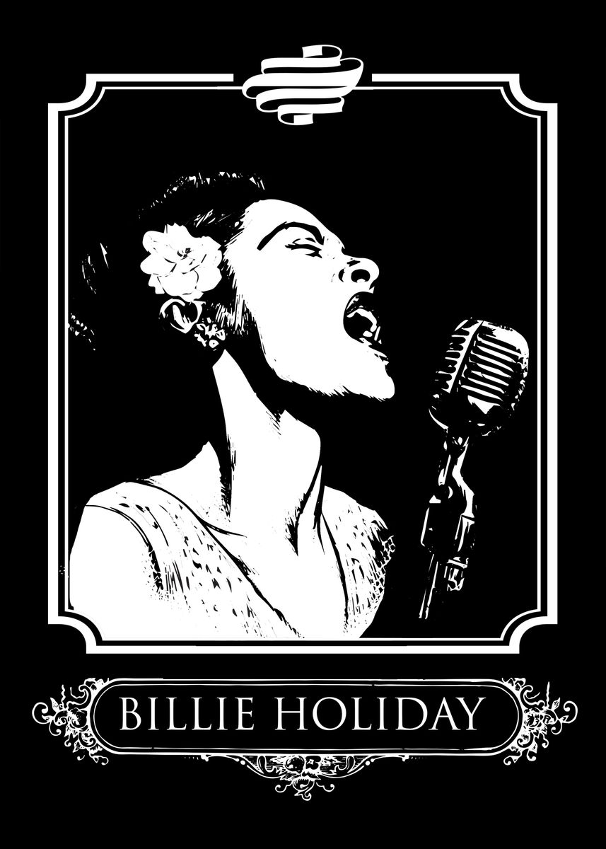 'billie Holiday' Poster, Picture, Metal Print, Paint By Theanomalius 