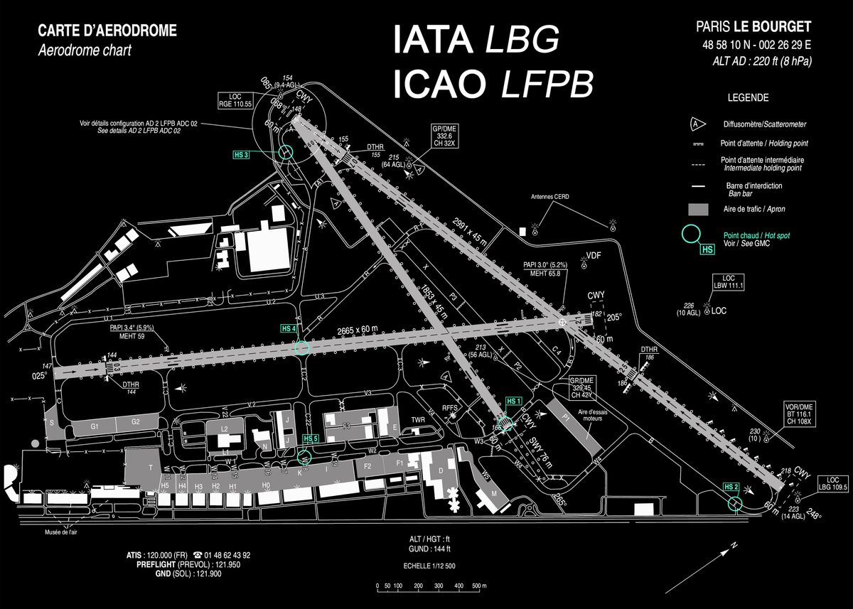 'Paris Le Bourget Airport' Poster by DoubleH63 Displate