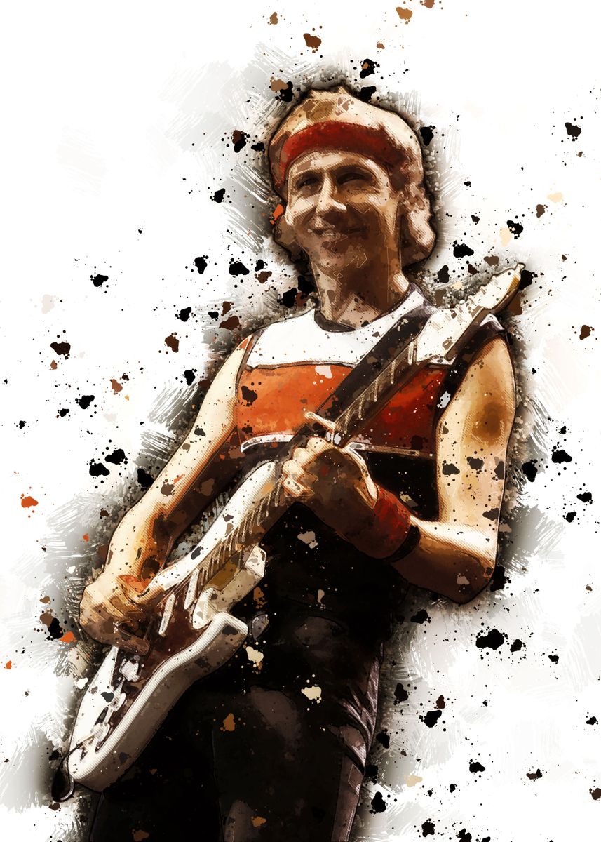 'Mark Knopfler' Poster, picture, metal print, paint by HD TEAM | Displate