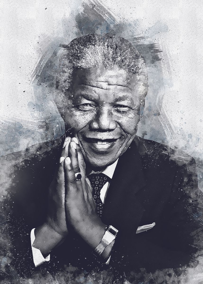 'Nelson Mandela' Poster, picture, metal print, paint by tobirama senju ...