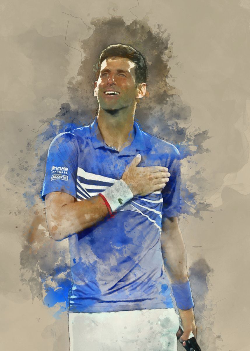 'Novak Djokovic' Poster, picture, metal print, paint by VEC Group ...