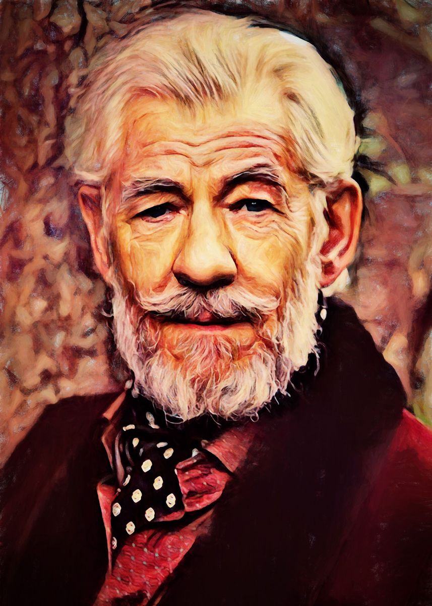 'Ian McKellen' Poster by Aivaras Grauzinis | Displate