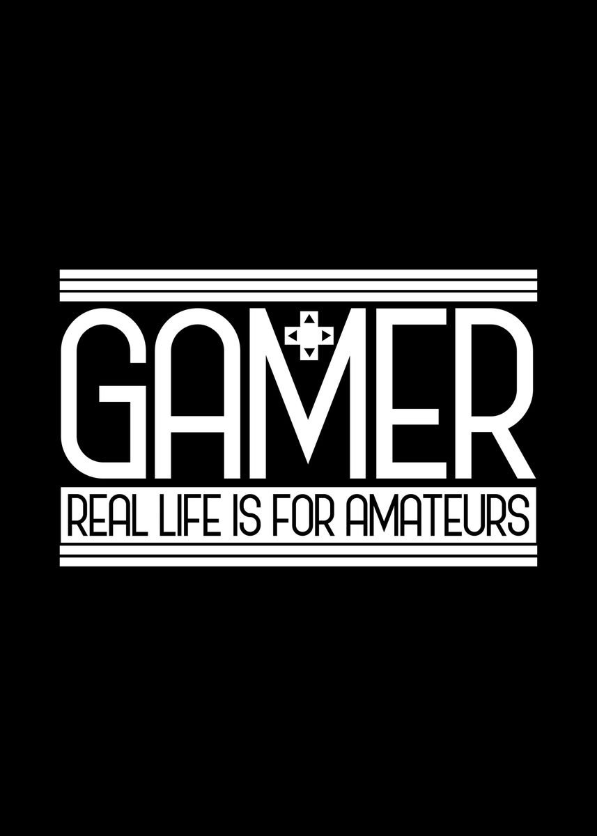 'Gamer Gaming Video Game' Poster, picture, metal print, paint by Mealla ...