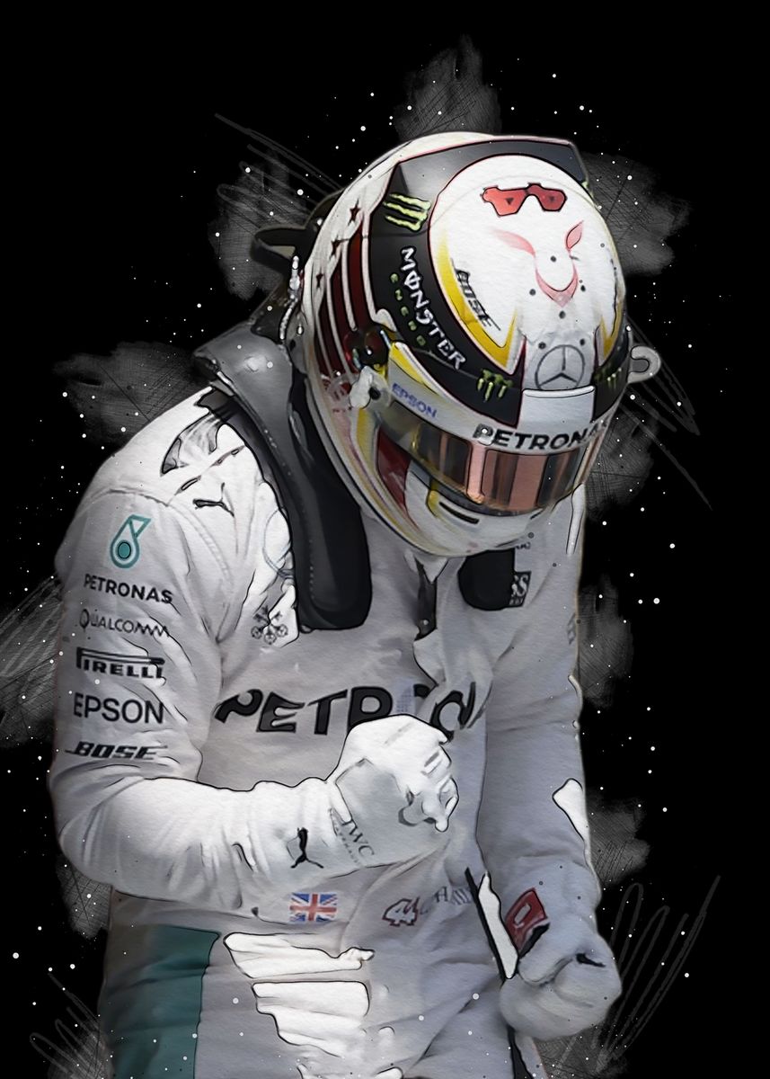 'Lewis Hamilton' Poster by PADA GROUP | Displate