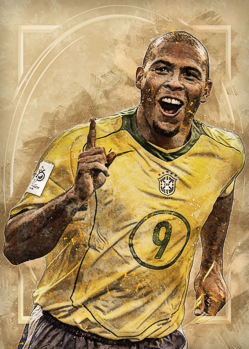 'ronaldo' Poster, Picture, Metal Print, Paint By Buster Rameau 