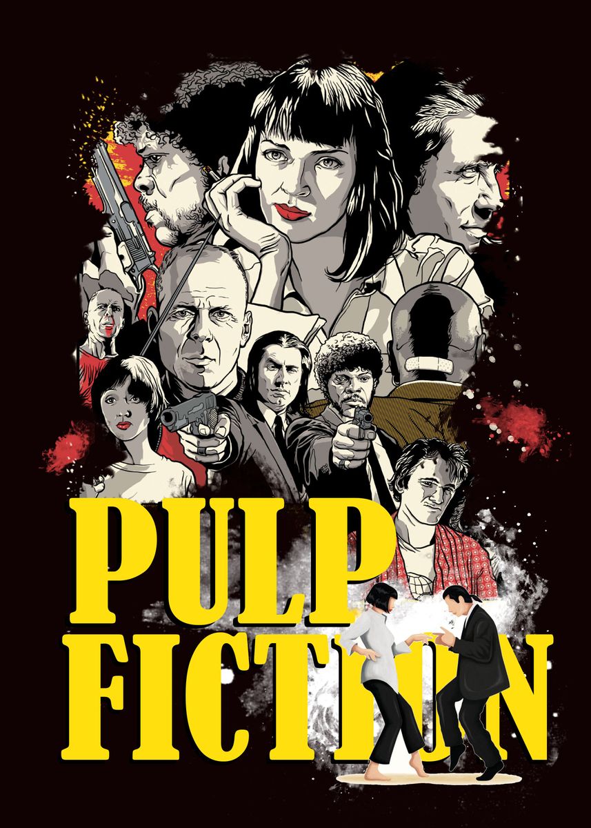 'Pulp Fiction' Poster by Magic Apes  | Displate