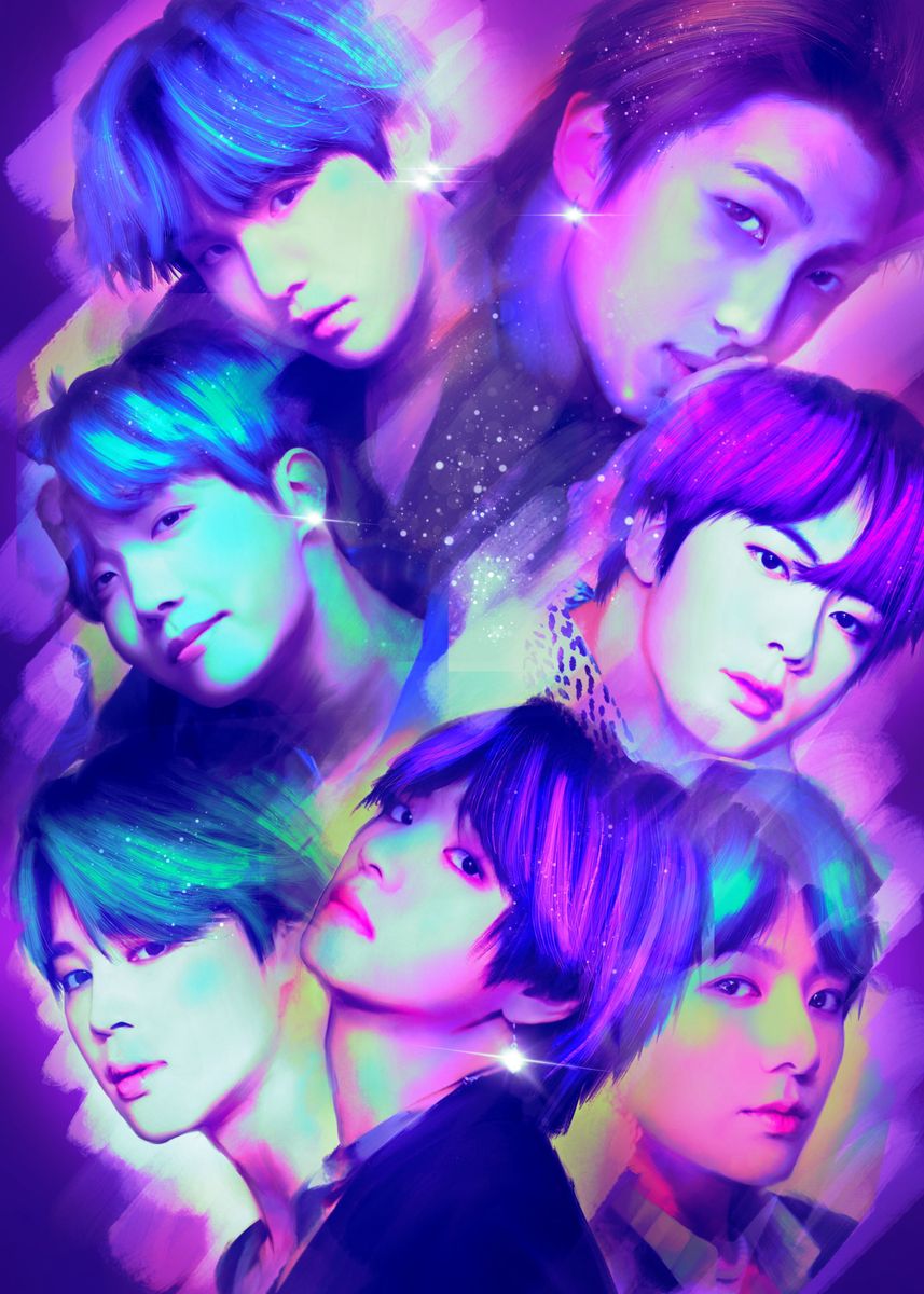 BTS K-Pop Art Print by vectorheroes