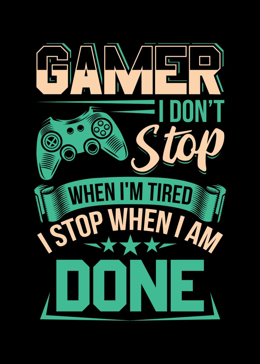 'Gamer Gaming Video Games' Poster by Alexander Roose | Displate