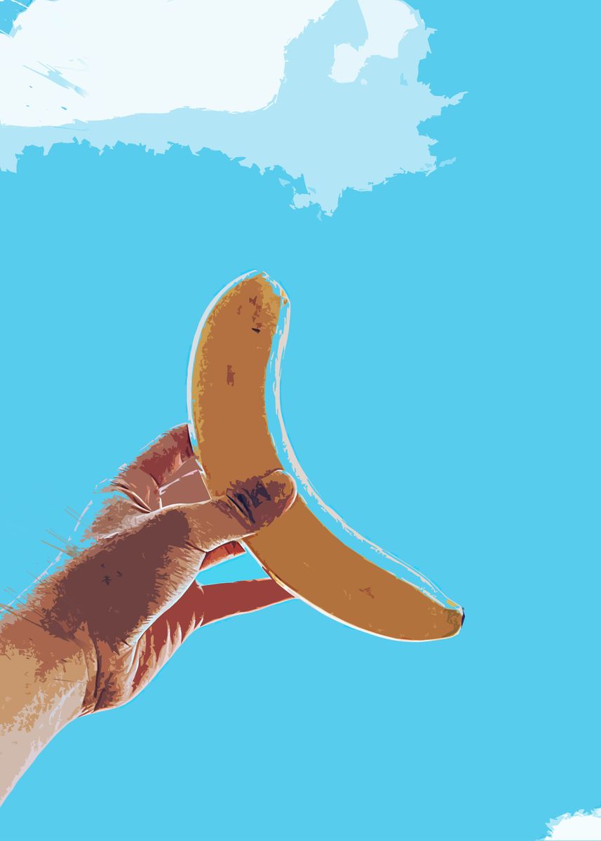 'the banana art' Poster by Haruka Studio Displate