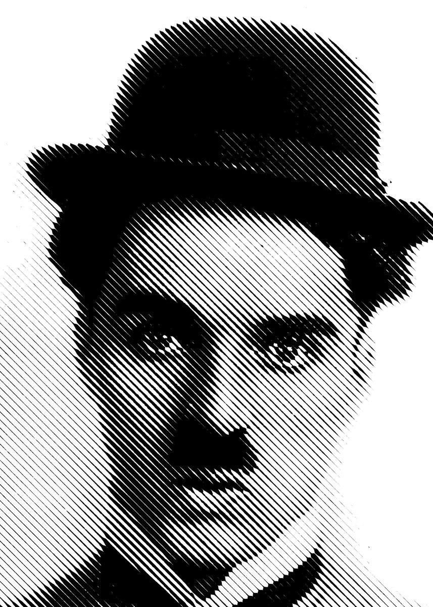 'Charlie Chaplin' Poster by Roni Aji Pratama | Displate