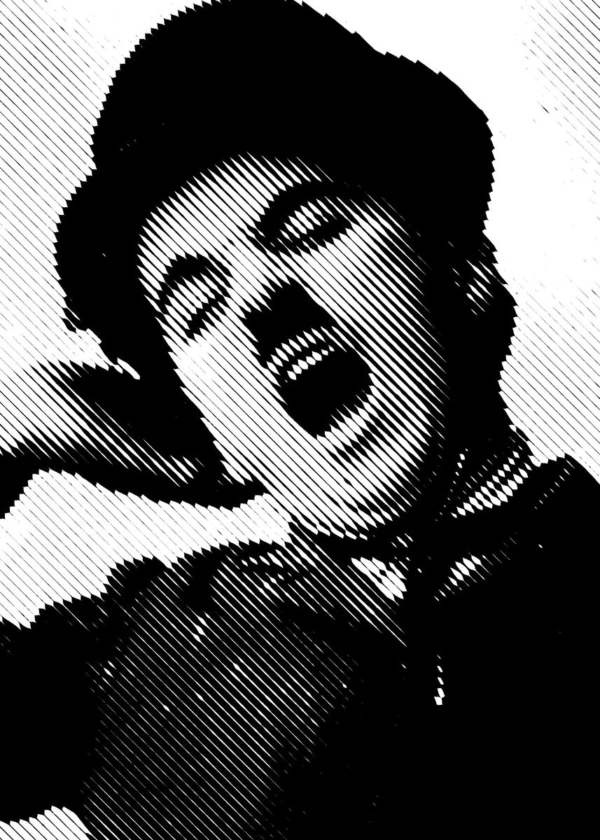 'Charlie Chaplin' Poster by Roni Aji Pratama | Displate