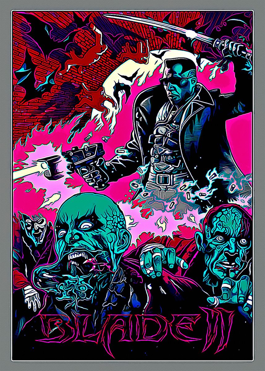 'Blade II 2' Poster, picture, metal print, paint by Vivienne Raymond ...