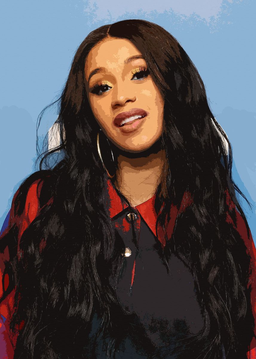 'Cardi B' Poster by Dillon Holden | Displate