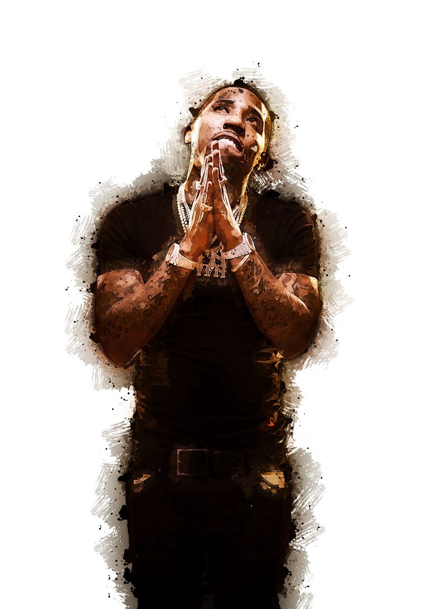 'YFN Lucci' Poster, Picture, Metal Print, Paint By DTW GROUP | Displate