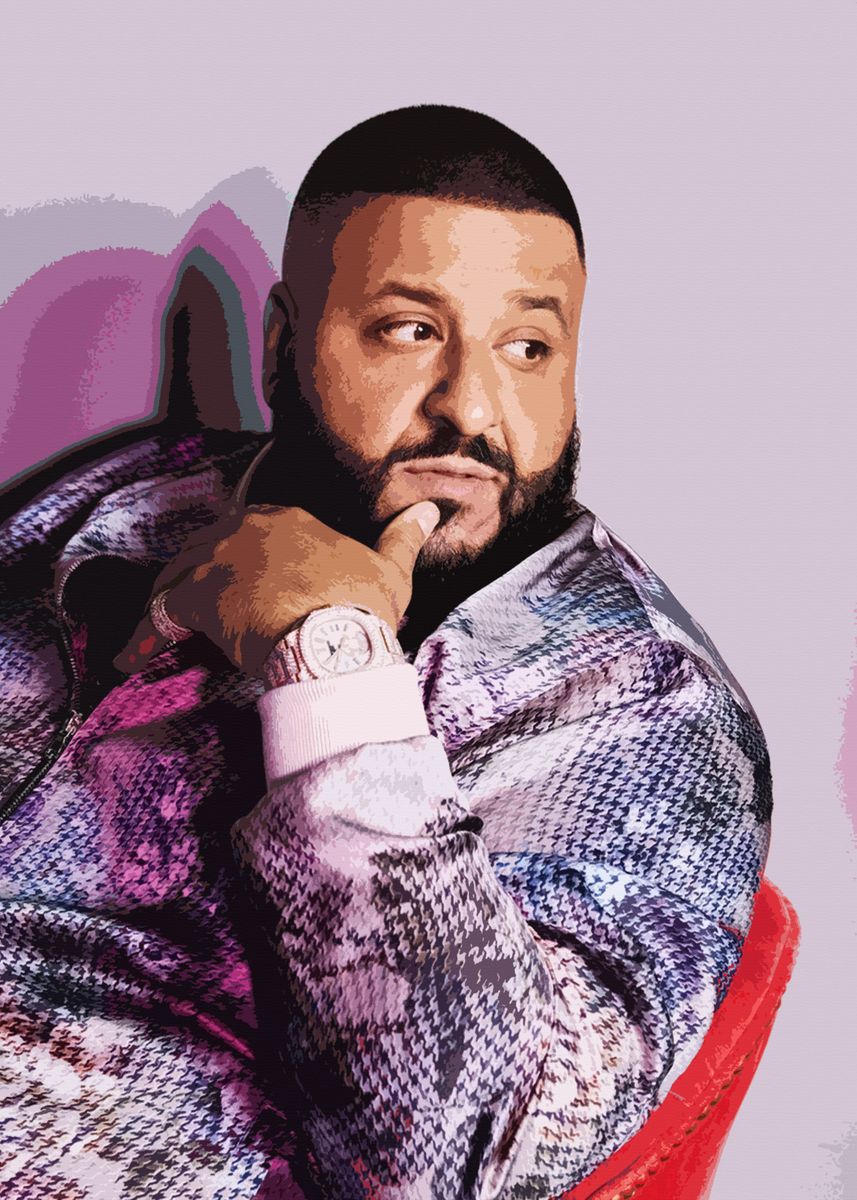 'DJ Khaled' Poster, picture, metal print, paint by Dillon Holden | Displate