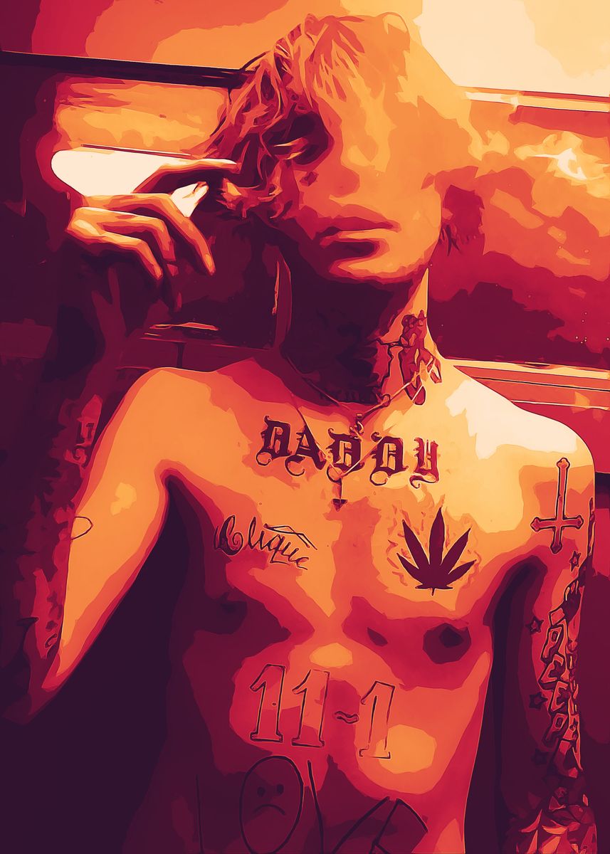 Lil Peep Poster By Chynna Getty Displate