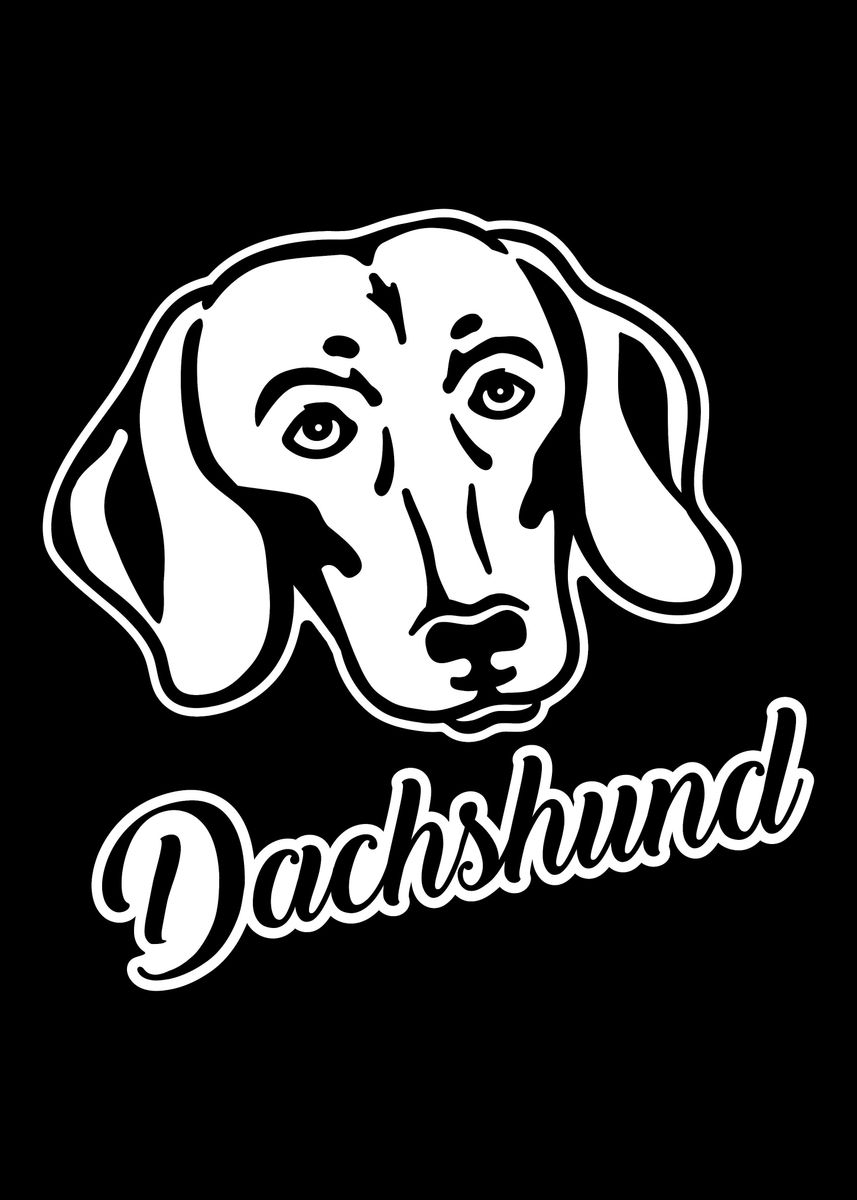 'Dachshund' Poster by Designzz | Displate