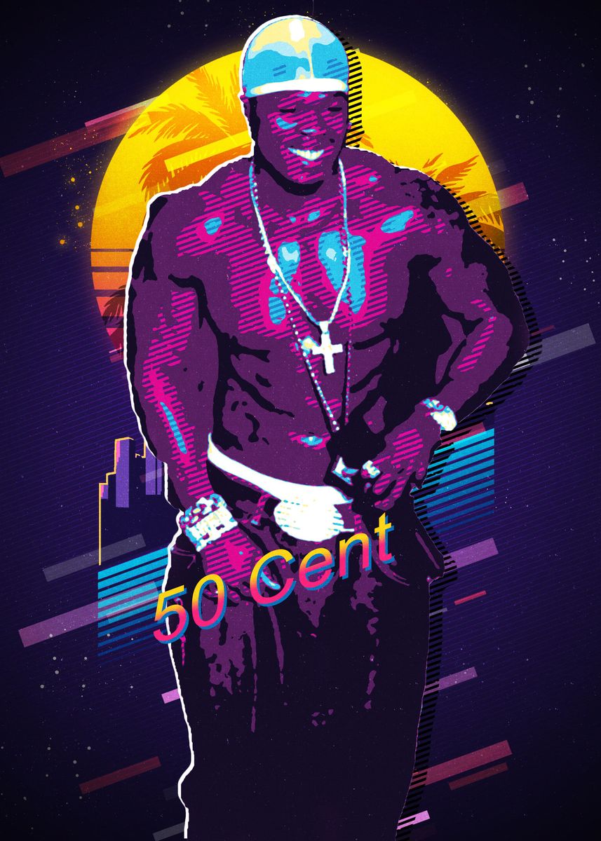 '50 Cent' Poster, picture, metal print, paint by chynna getty | Displate