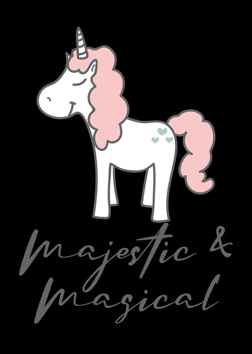 'Unicorn Majestic' Poster by SCHNUandME | Displate