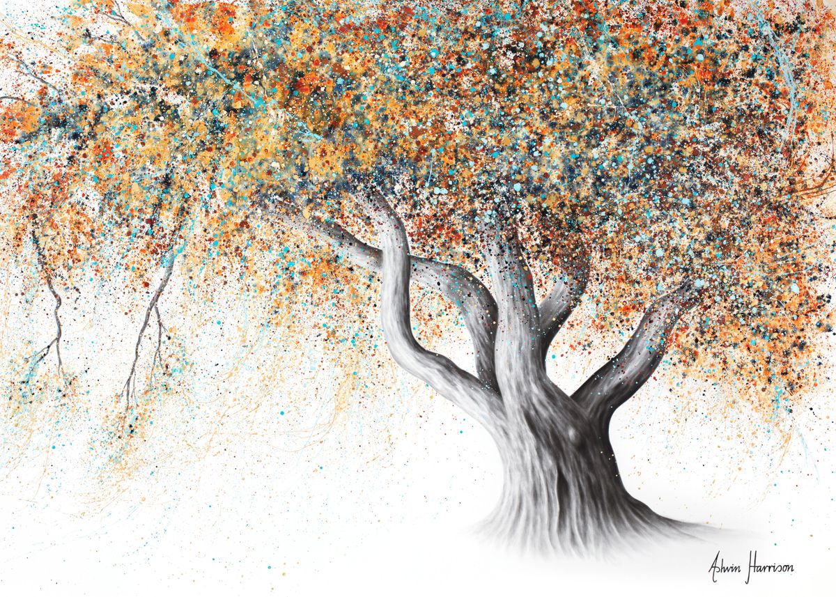 'Rusty Autumn Tree' Poster by Ashvin Harrison | Displate