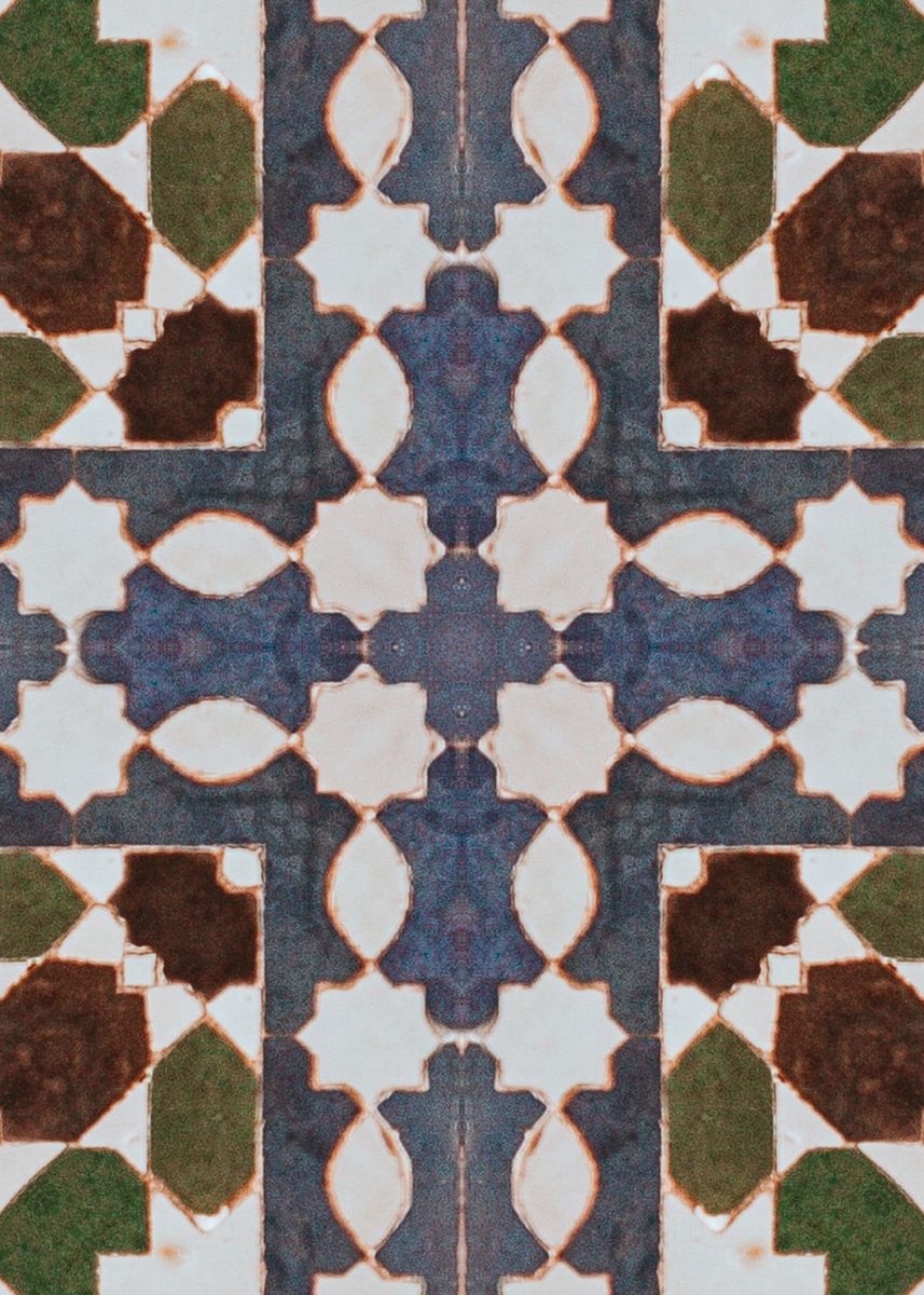 Moroccan Tile 21 Poster By Aloke Design Displate   3a93d7fbacfd0f19eaa288f7318af1e6 2097312fe69e9cd24f462b515de6fc34 