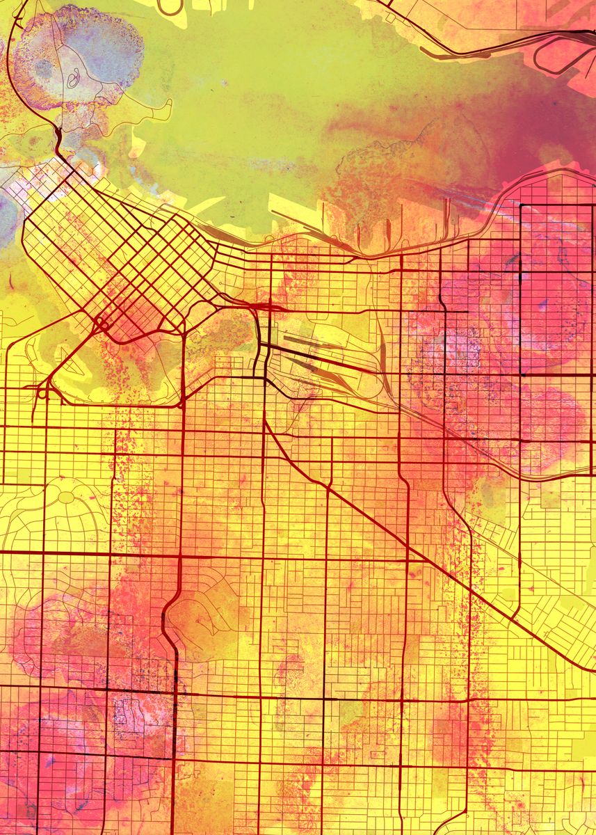Vancouver Street Map Poster By Dany Displate   528fdd25469e59073664fe83172ff47e B4fe983ef06ebeac7ac9cd921494628e 