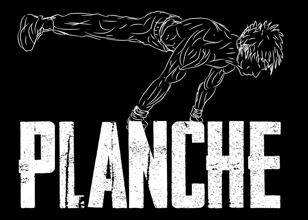 Alarmerende Wreck Kvarter Planche Calisthenics' Poster by Shamoon Ibrahim Rasheed | Displate