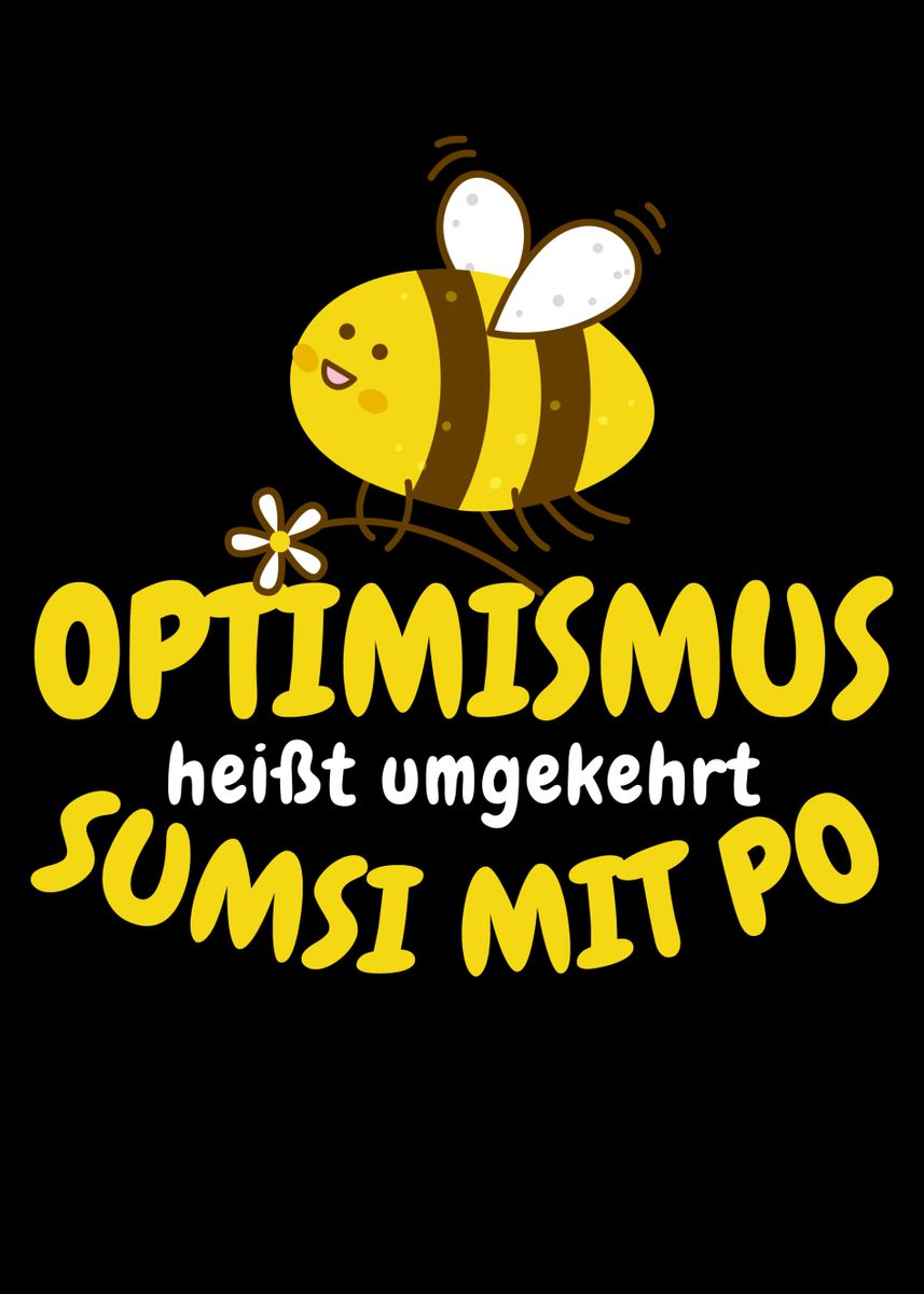 Coussin optimisme signifie retournée sumsi avec po k127 abeille Drôle Cadeau Pil