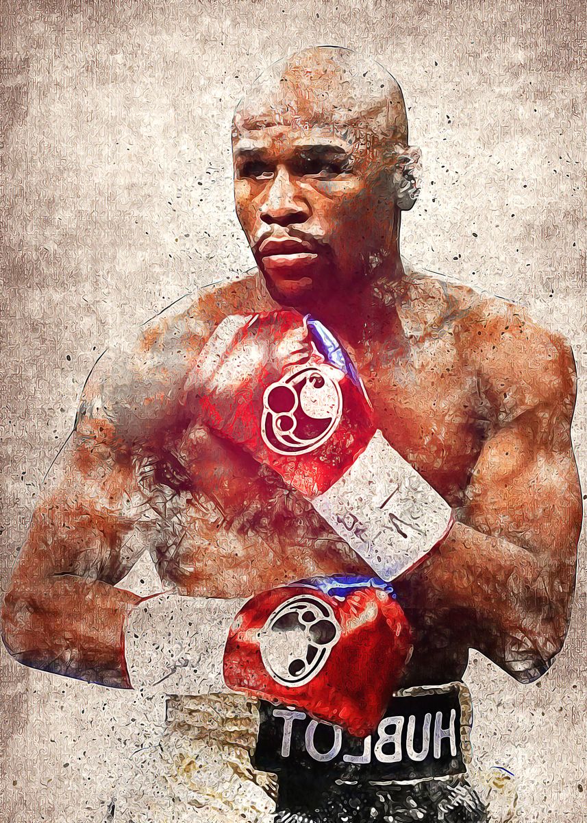 'Floyd Mayweather Jr' Poster, picture, metal print, paint by Defi Saul ...